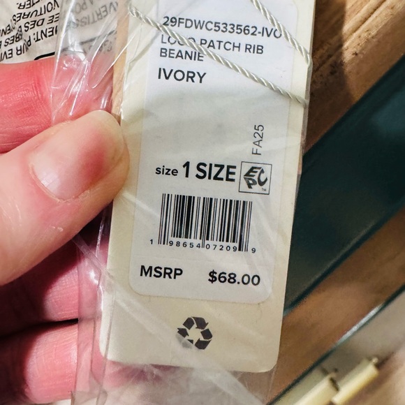 Favorite Daughter The Logo Patch Beige Beanie - Picture 5 of 5